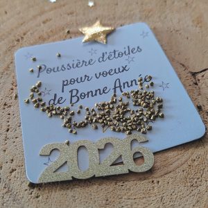 Poussière d'étoiles - Carte de Bonne Année 2026